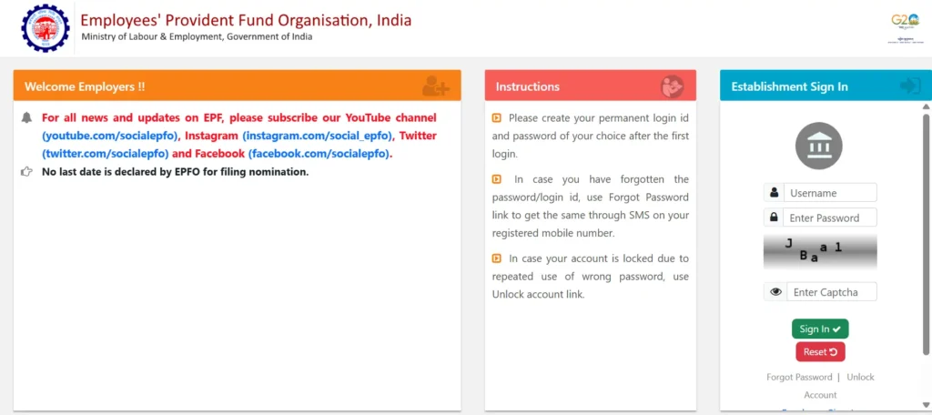 Unified Portal Employers Login